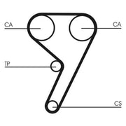 Continental CTAM Timing Belt Kit with Rollers CT881K5