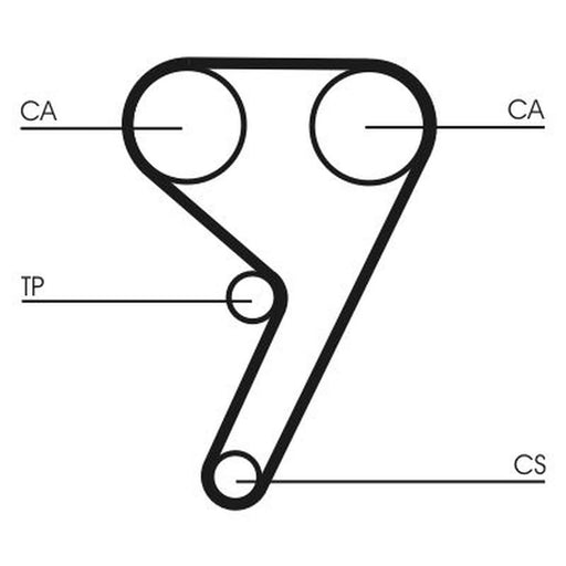 Continental CTAM Timing Belt Kit with Rollers CT881K3