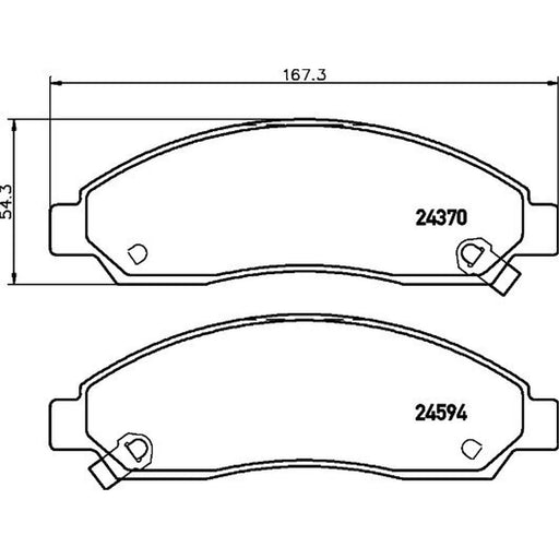Mintex Front Brake Pad Set MDB2632