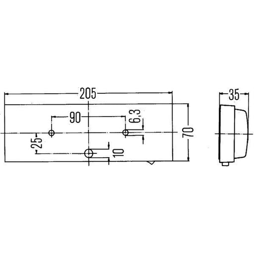 Hella Interior Lamp 2JA Interior 2JA 003 354-001 KDWHLO9097 2JA 003 354-001