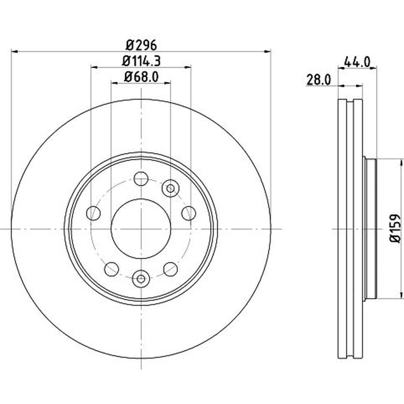 Mintex Lcv Van Kits Externally Vented 296mm MVK0075