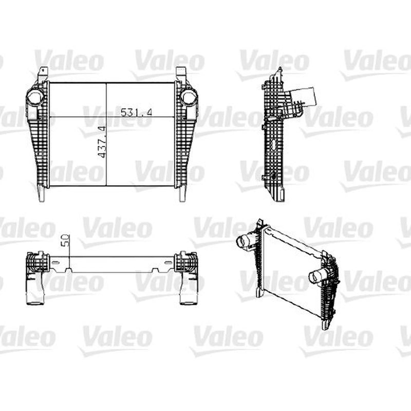 Valeo Intercooler (Charge Air Cooler) 818777