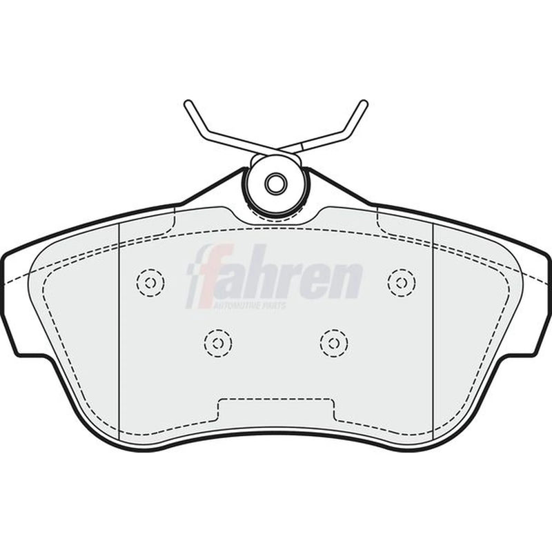 Fahren Rear Brake Pad Set fits Citroën Dispatch II 2007-2016 1.6 2.0