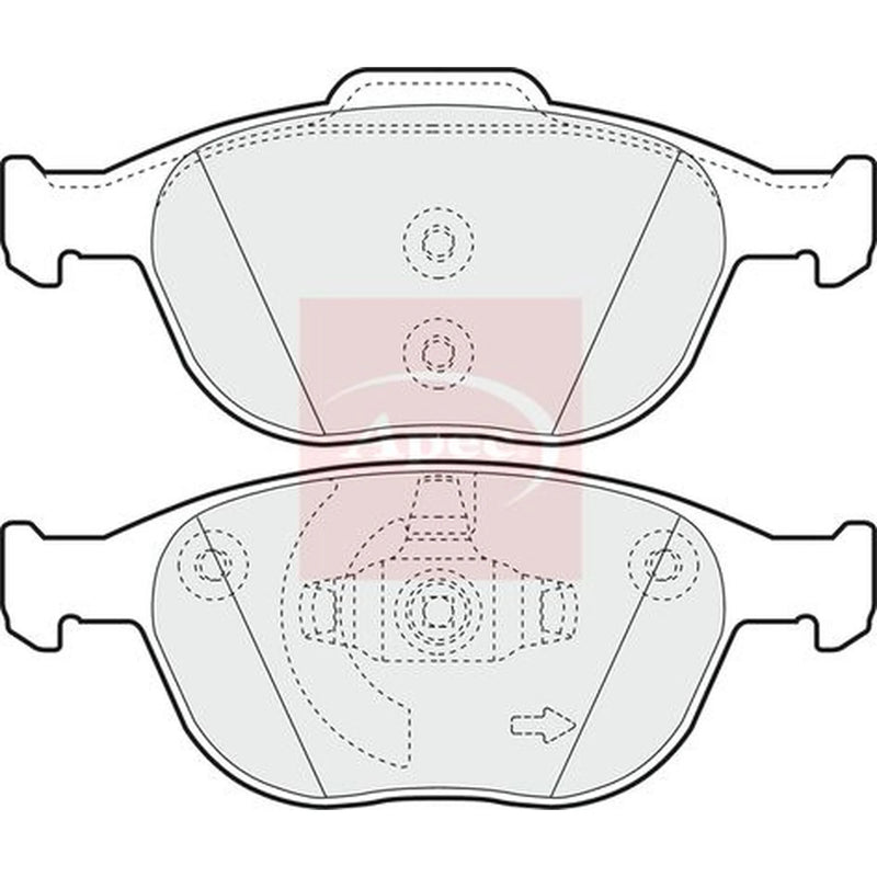 Apec Front Brake Pad Set PAD1326