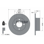 Textar 2 x Solid Rear Brake Discs 92026100-x2