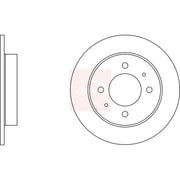 Apec 2 x Solid Rear Brake Discs DSK346-x2