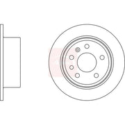 Apec 2 x Solid Rear Brake Discs DSK703-x2