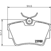 Mintex Rear Brake Pad Set MDB2258