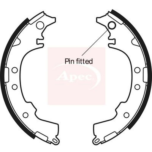 Apec Brake Shoe Set Axle Kit SHU566