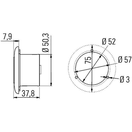 Hella Interiorlamp Md9-31V Warm Red 2JA 2JA 344 040-001 2JA 344 040-001