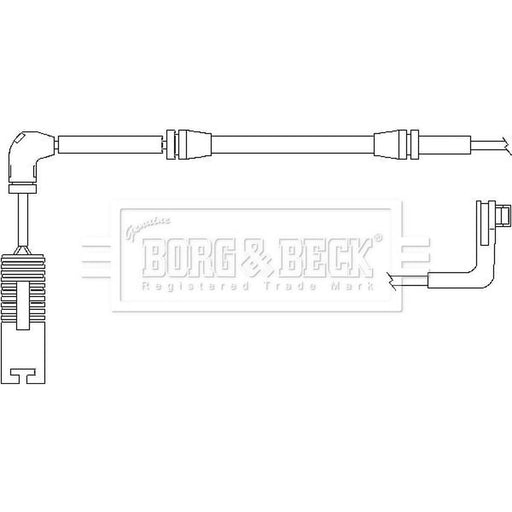 Borg & Beck Brake Pad Wear Sensor Rear BWL3025
