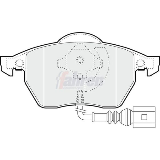 Fahren Front Brake Pad Set FBP3017