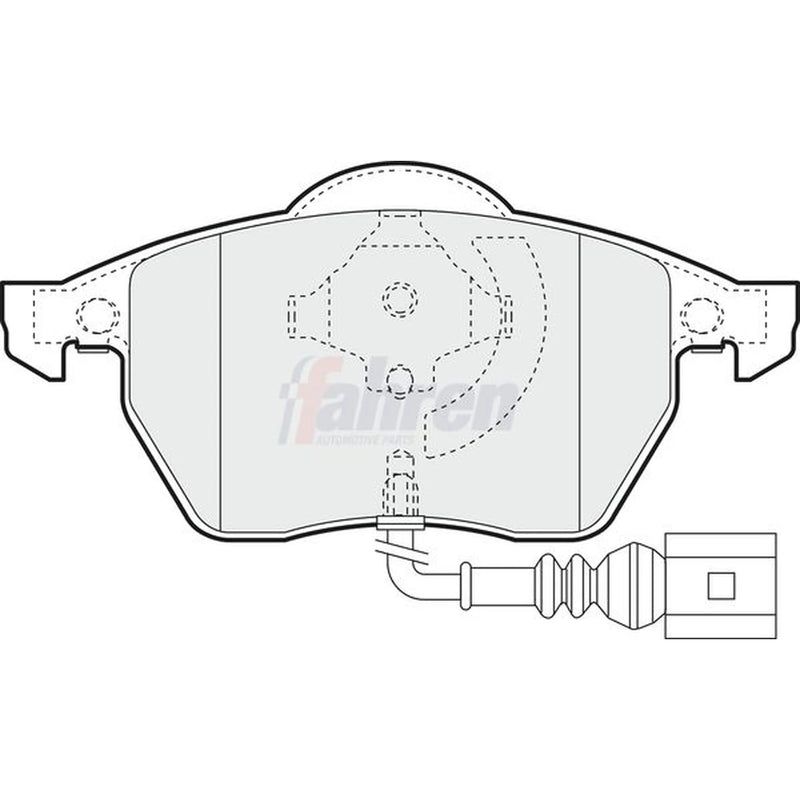 Fahren Front Brake Pad Set fits Audi A3 1996-2003 1.8 1.9
