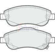 Fahren Front Brake Pad Set fits Honda Cr-V III 2006-2012 2.0 2.2 2.4