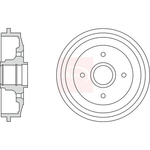 Apec Brake Drum Assembly Rear DRM9922