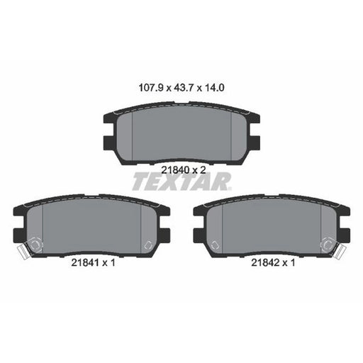 Textar Rear Brake Pad Set 2184002