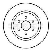 Borg & Beck 2 x Vented Front Brake Discs BBD5145-x2