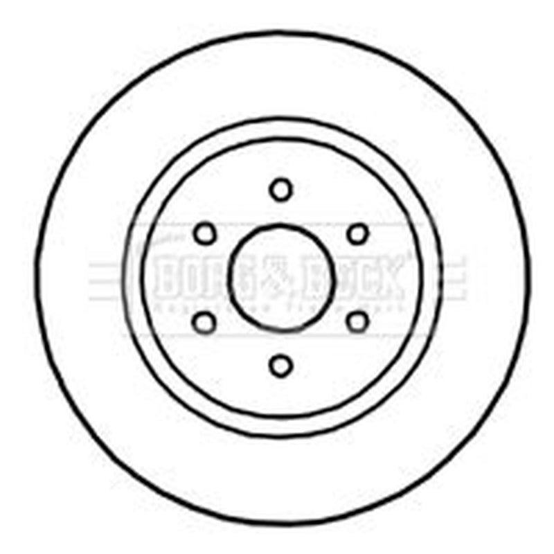 Borg & Beck 2 x Vented Front Brake Discs BBD5145-x2