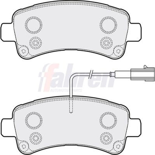 Fahren Rear Brake Pad Set fits Citroën Relay III 2015-2019 2.0