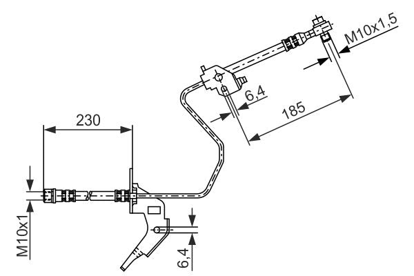 Bosch Brake Hydraulic Hose Line 1987476199