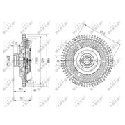 NRF Radiator Fan Clutch 49647