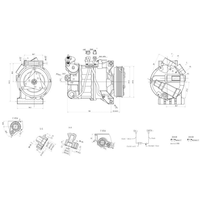 Hella Air Conditioning Compressor 8FK 366 200-301