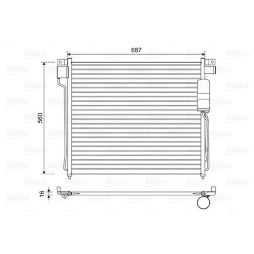 Valeo Air Conditioning Condenser 814483