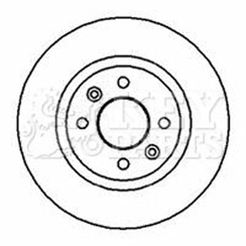 Key Parts 2 x Vented Front Brake Discs KBD4317-x2