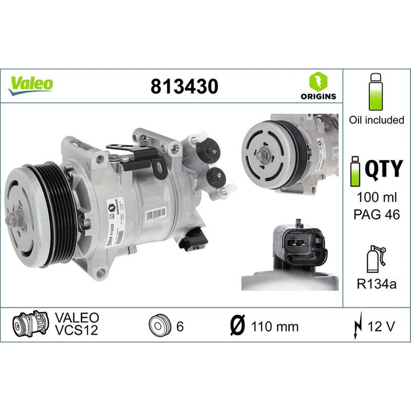 Valeo Air Conditioning Compressor 813430