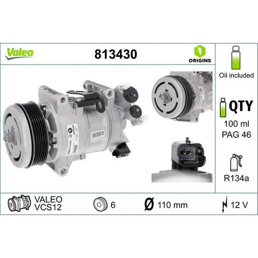 Valeo Air Conditioning Compressor 813430