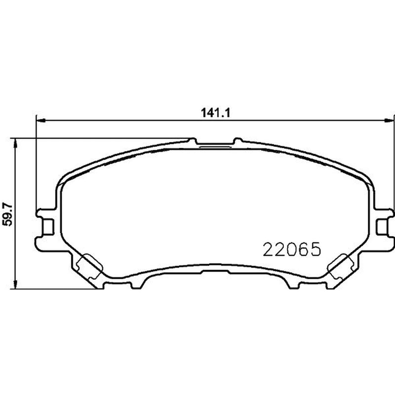 Mintex Front Brake Pad Set MDB3717