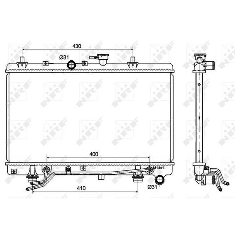 NRF Engine Radiator 53119