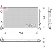 Denso Engine Radiator fits VW Beetle 2011-2019 2.5