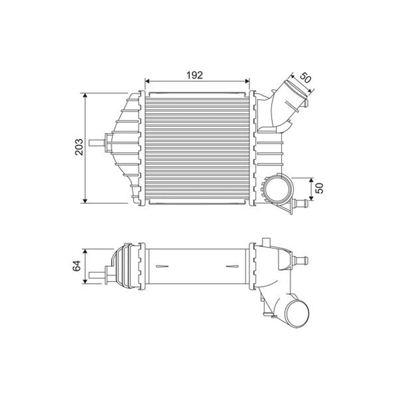 Valeo Intercooler (Charge Air Cooler) 818725