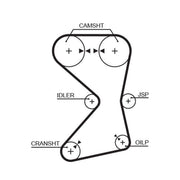 Gates Timing Belt Cambelt 151 Teeth 5258XS