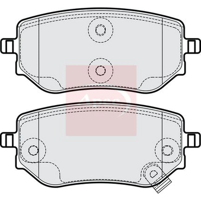 Apec Rear Brake Pad Set PAD2240