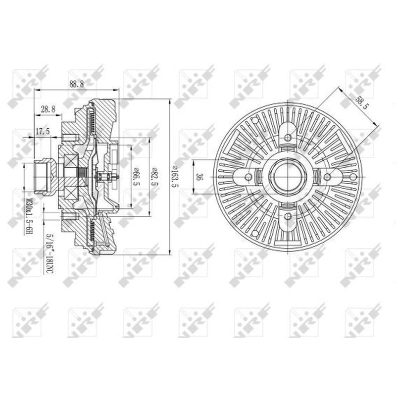 NRF Radiator Fan Clutch 49610