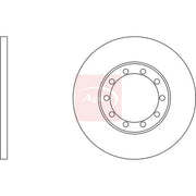 Apec 2 x Solid Rear Brake Discs DSK2527-x2