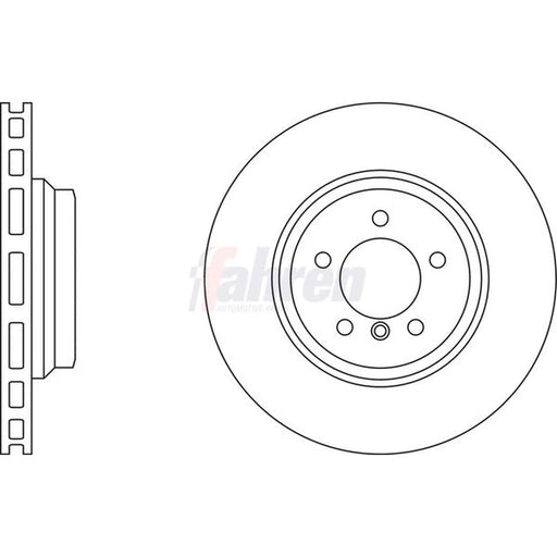 Fahren 2 x Vented Brake Discs fits BMW 3 2004-2013