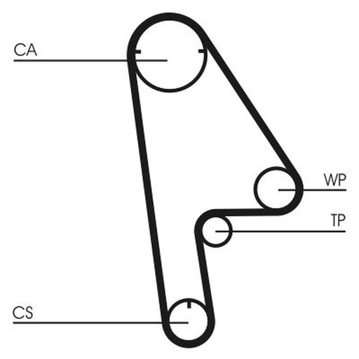 Continental CTAM Timing Belt Kit with Rollers CT1001K1