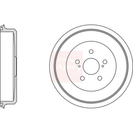 Apec Brake Drum Assembly Rear DRM9999