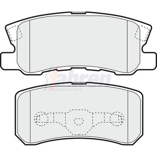 Fahren Rear Brake Pad Set fits Chrysler Sebring 2007-2010 2.0 2.4 2.7