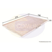 Comline Cabin Air Filter (Pollen Filter) EKF314