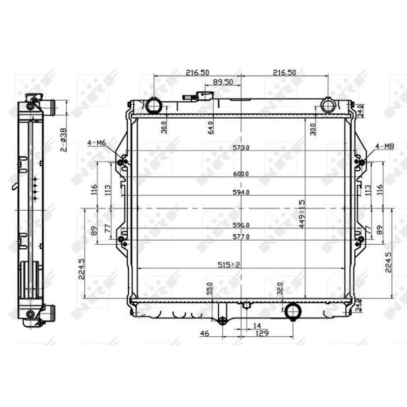NRF Engine Radiator 53151