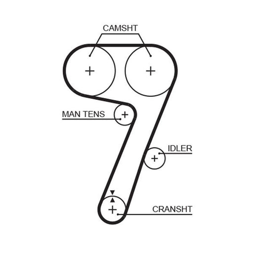 Gates Timing Belt Cambelt 145 Teeth 5336