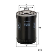 MANN-FILTER Engine Oil Filter W 940/37