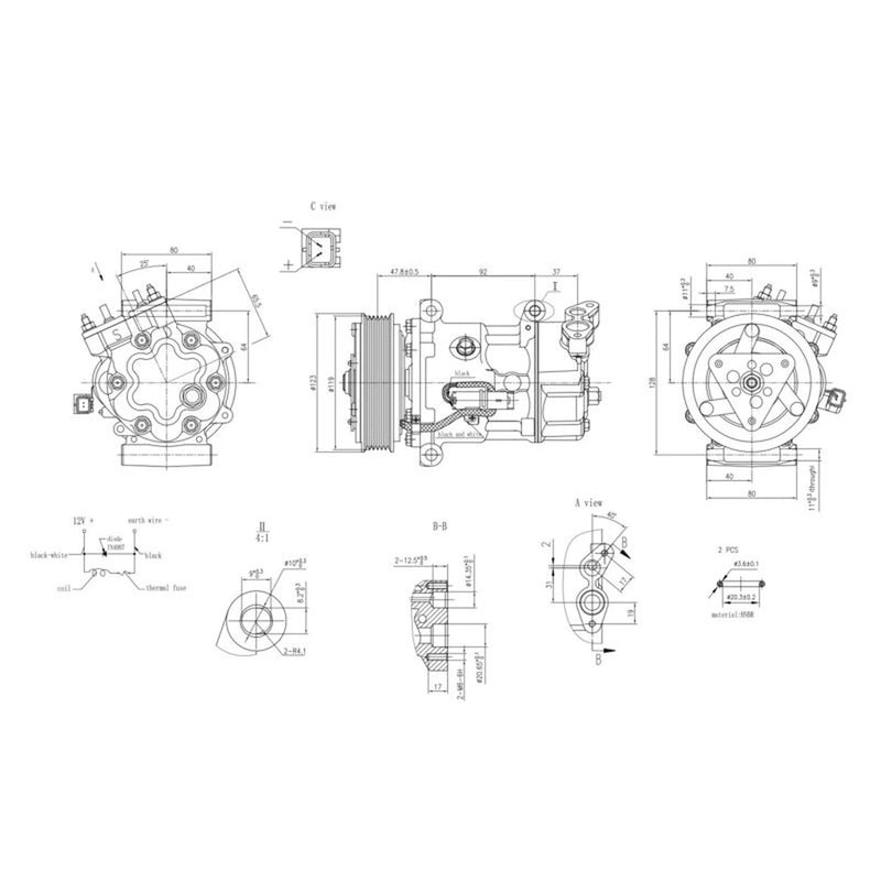 Hella Air Conditioning Compressor 8FK 366 200-691