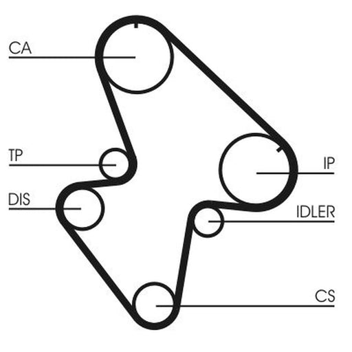 Continental CTAM Timing Belt Cambelt 143 Teeth CT710