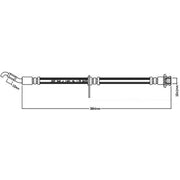 Juratek Brake Hydraulic Hose Line Right JBH1213
