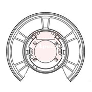 Apec Brake Disc Splash Guard Rear ASG1177